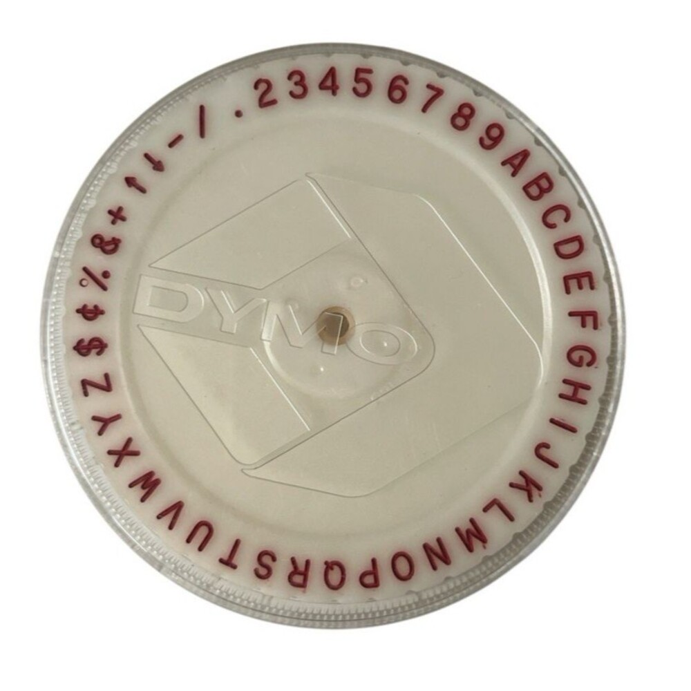 Dymo M-20 Vertical Font Character Wheel Replacement Label Maker 3-1/2" READ